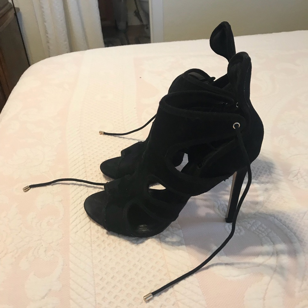 Black suede TOPSHOP high heels - Picture 5 of 5